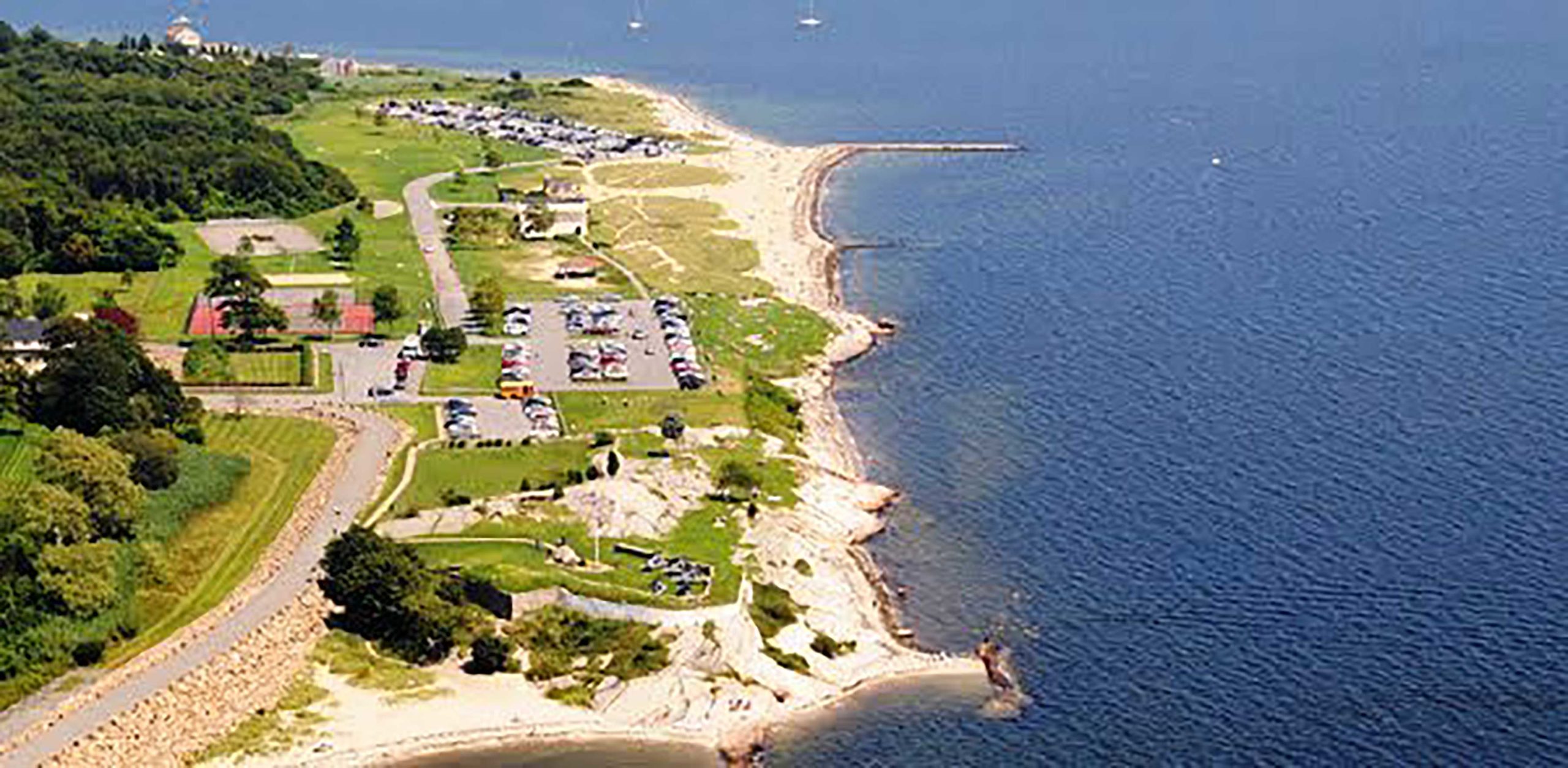 aerial photograph of fairhaven coast